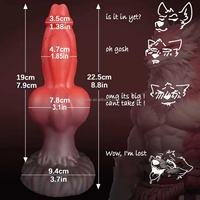 Dildo de Fantasía Dragón, Dildo Grueso de Animal (Perro, Caballo, Alienígena), Juguetes Anales con Ventosa, Juguetes Sexuales de Silicona con Forma de Pene