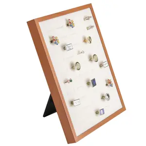 Rings Earrings Wood Tray Jewelry Showcase Storage Organizer Display Tray Necklace Display Rack Props Shelf
