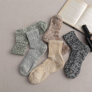 Men's Pure Cotton Crew <b>Socks</b> Thick Terry Sole Anti Bacterial For Basketball Gray - Product Image 4