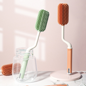 Vente en gros de brosse à <span class=keywords><strong>biberon</strong></span> en silicone portable de haute qualité brosse à sucette pour nouveau-né de qualité alimentaire - Product Image 1