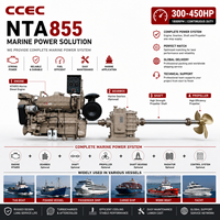 Moteur diesel marin SCDC CCEC Cummis NTA855-M400 400 ch 1800 tr/min 6 cylindres 4 temps turbocompressé pour propulsion de bateau