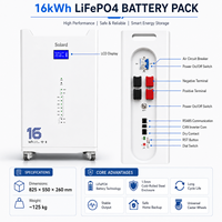 Batería de Almacenamiento Inteligente LiFePO4 para Exteriores, Sin Conexión a la Red, 16KWh 51.2V 314Ah, 8000 Ciclos, Libre de Mantenimiento