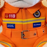 Nouveau feu ours série peluche patrouille Anti-drogue chien chiot poupée feu recherche sauvetage Police chien pour anniversaire soulagement du Stress