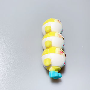 Llavero Personalizable con Bloques Apilables, Cubos Blancos en Forma de Huevo, Colgantes para Llaves de Coche, Adorno Decorativo para Mochila, Hecho de PVC <span class=keywords><strong>o</strong></span> Resina - Product Image 2