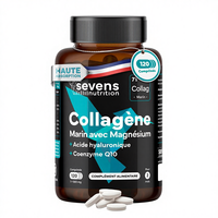 Capsules de collagène marin hydrolysé, magnésium, acide hyaluronique, coenzyme Q10, 120 ES, améliore la densité osseuse, 900 mg