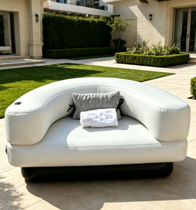 Canapé circulaire flottant de qualité marine, résistant aux UV, avec technologie Drop Stitch, <span class=keywords><strong>lit</strong></span> de détente gonflable pour la plage et le camping - Product Image 6