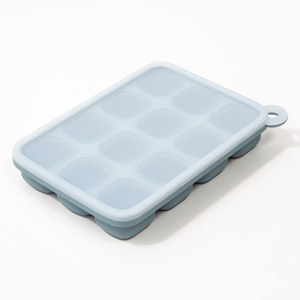 Moule à glaçons en silicone de qualité alimentaire à 8 compartiments, sphères et carrés, réutilisable, sans BPA, avec couvercle, pour aliments pour bébés, cocktails et bourbon - Product Image 5