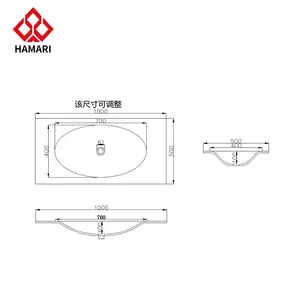 Custom Pedestal Basin Hand Wash Basin Bathroom Artificial Stone Granite Basin