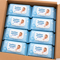 Toallitas Orgánicas para Bebés, Naturales, Suaves, Hipoalergénicas, para Piel Sensible, Limpieza Delicada, Sin Alcohol, Ecológicas, Suministro Personalizado OEM