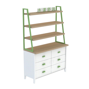 Daily necessities display cabinet cosmetics skincare store display cabinet paint baking display cabinet with light