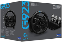 Volant, Pédalier et Levier de Vitesses Logitech G923 Driving Force pour Jeux de Course avec Retour de Force à Double Moteur