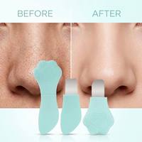 Kit de Nettoyage Facial en Silicone Manuel : Grattoir à Pores en Forme de Patte de Chat et Brosse Nettoyante, Extracteur de Points Noirs en Acier Inoxydable pour un Nettoyage Facial en Profondeur
