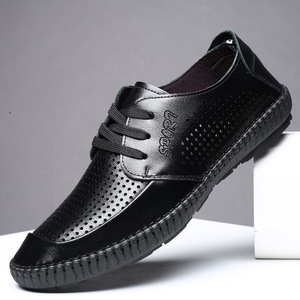 Chaussures décontractées pour hommes, sandales basses respirantes, sandales pour hommes ajourées style business - Product Image 5
