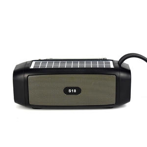 Mini haut-parleur S 18, fabrication, vente chaude, conçu pour la musique, haut-parleur avec lampe torche, panneau solaire - Product Image 5