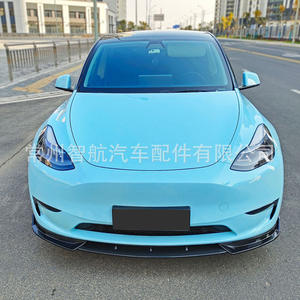 สปลิตเตอร์หน้ารถเทสล่า รุ่น Y วัสดุ ABS สีดำเงา ลายคาร์บอนไฟเบอร์ ปี 2019 - Product Image 3