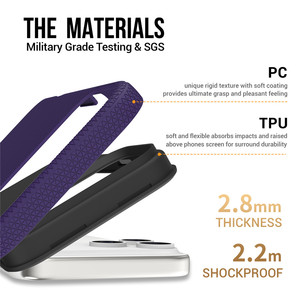 Mạ Nút <span class=keywords><strong>2</strong></span> Trong <span class=keywords><strong>1</strong></span> Bán Buôn Tam Giác Kết Cấu PC Mềm TPU Bảo Vệ Điện Thoại Di Động Trường Hợp Đối Với iPhone 17 16 15 14 13 12 Pro Max - Product Image 4