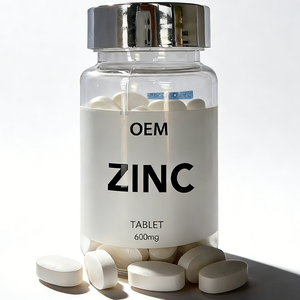 Comprimés de sulfate de zinc haute puissance OEM/ODM, <span class=keywords><strong>complément</strong></span> <span class=keywords><strong>alimentaire</strong></span> pour soutenir l'immunité, comprimés de gluconate de zinc végétaliens pour hommes et femmes - Product Image 1