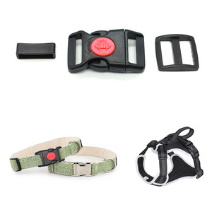 Boucle de laisse pour animaux de compagnie à dégagement rapide en plastique, non réglable, accessoire pour collier et harnais de chien, couleur unie A216 16MM 21MM 26MM - Product Image 4