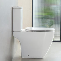 WC en céramique pour hommes et femmes, avec chasse d'eau intégrée, à siphon en S ou en P, cuvette sur pied ou encastrée, réservoir en plastique, pour hôtel