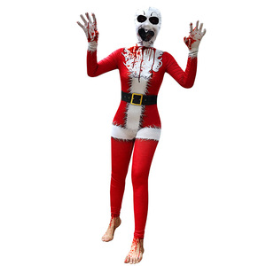 Disfraz de Payaso Unisex Zentai con Manchas de Sangre, Ropa de Actuación para Adultos, Estilo Transfronterizo - Product Image 4