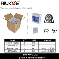 Focos LED DMX RGBW para interiores, escenarios, DJ, discotecas, bodas, de aluminio, silenciosos, sin ventilador, delgados, con control remoto IR, atenuación de 32 bits, certificación CE