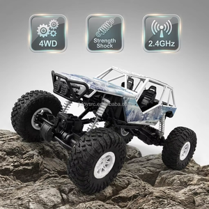 Coche de Control Remoto 4WD 2.4G 1/10 RC <span class=keywords><strong>Rock</strong></span> Crawler con Suspensión Independiente, Neumáticos TPR de Alta Adherencia, Luz LED, Camioneta Monstruo RC - Product Image 2