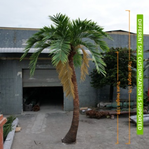 Palmier artificiel réaliste <span class=keywords><strong>de</strong></span> 17 pieds, anti-UV et résistant au vent, avec conception 3D gratuite, qualité commerciale pour l'aménagement paysager des centres <span class=keywords><strong>de</strong></span> villégiature - Product Image 2