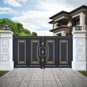Modern Auto Automatic Swing Gate System Alumínio Design Esgrima Treliça Portões para Home Garden elegante estilo contemporâneo - Product Image 2