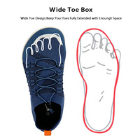 Chaussures d'entraînement pieds nus en gros, forme naturelle du pied, embout large, respirantes, en tricot, à enfiler, baskets minimalistes pour hommes