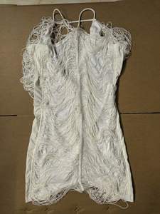 STOCK 두 가지 색상 홀터넥 술 여성 원피스 비치 미니 원피스 커버 업 - Product Image 3