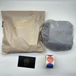 Custom LOGO Printed Recycle Beige Poly Shipping Mailer for Clothing Nude Mailing Bags for Clothing T-shirt - Product Image 2