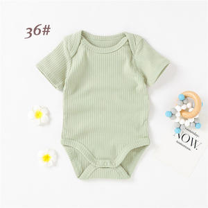 Oferta Especial: Body de Bebé de Manga Corta con Broches en la Entrepierna, 100% Algodón Orgánico, Color Liso, para Verano - Product Image 5