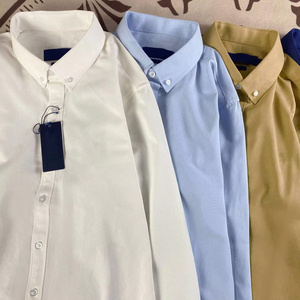 เสื้อแขนยาวปักโลโก้ม้าสำหรับผู้ชายเสื้อโปโลผ้าฝ้ายเสื้อคู่รักสไตล์อเมริกันลำลองสำหรับฤดูใบไม้ผลิและฤดูใบไม้ร่วง - Product Image 1