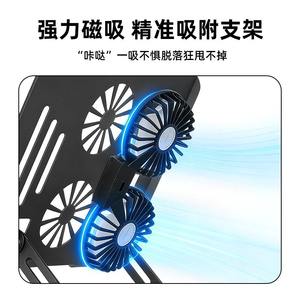 Support pour ordinateur portable Yi Li 23x19 cm, support à double axe pour le refroidissement des ordinateurs portables avec ventilateur magnétique - Product Image 5