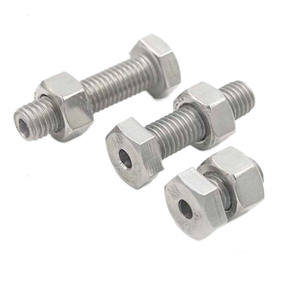 Perno hueco de cabeza hexagonal con agujero, acero inoxidable 304, M6, M8, M10, M12 - Product Image 1