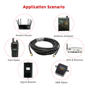 Chất lượng cao 50/75Ohm SMA Nam để SMA nam RG58 RF cáp đồng trục với kết nối 15cm - Product Image 3