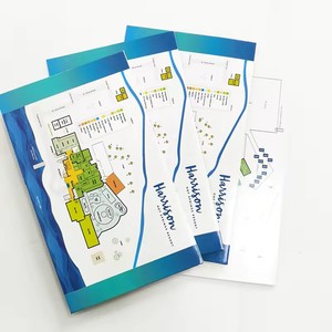 הדפסה במפעל <span class=keywords><strong>a4</strong></span> a5 נייר מצגת קובץ תיקיות עסק לוגו מותאם אישית תיקיות העסק עם כיסים - Product Image 4
