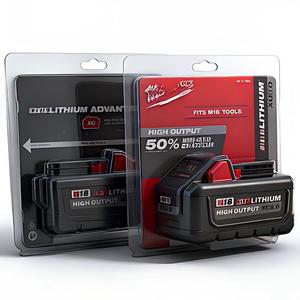 Batería de Litio OEM MIL 18V 3Ah 6Ah 8Ah 12Ah M18XC6 con Celdas 21700 de Alto Rendimiento, Reemplazo de Iones de Litio para Herramientas Eléctricas MKE M18 18V - Product Image 2