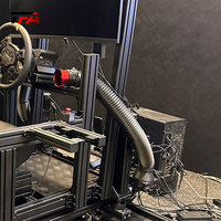 Simulateur profil aluminium volant personnalisé Cockpit simulateur de jeu de conduite superbe Cockpit avec vraie chaise course