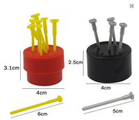 Clou qui pénètre à travers une pièce de monnaie, accessoires de magie, gadgets amusants, tours de close-up, illusion, jouet de magie, tours de magie