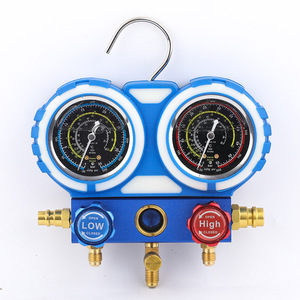Dual Gauge Refrigerant Charging Kit R134A Precision Pressure Gauge Vacuum <b>Repair</b> Tools For <b>Car</b> Air Conditioning - Product Image 4