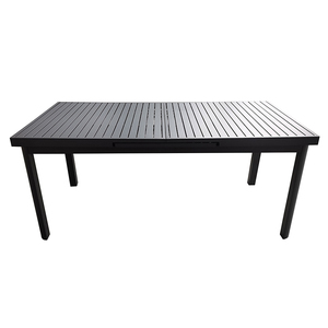 New Custom 240/180*90*75cm Aluminum Frame <b>Outdoor</b> Rectangular Extensiable <b>Dining</b> <b>Table</b> 2640BL Buy <b>Extendable</b> Aluminum <b>Table</b> 2640 - Product Image 4