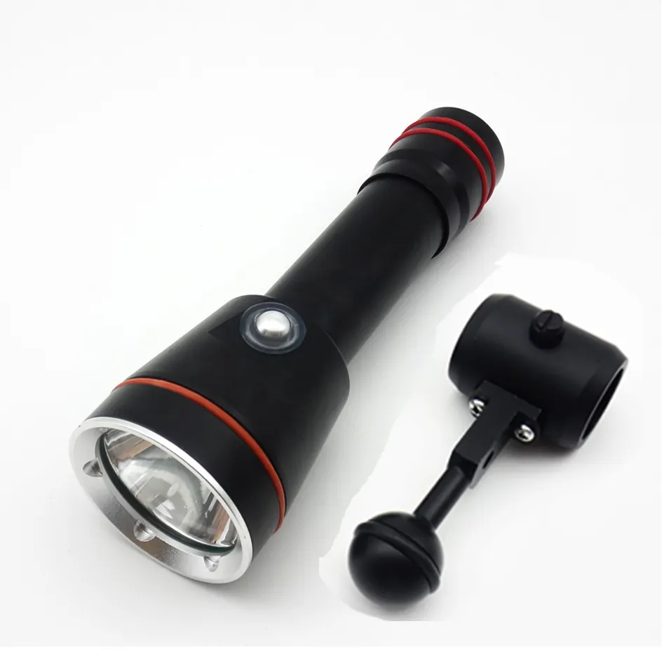 Severe Cold Professional 100 meters Waterproof Dive Flash Light Underwater LED Diving Flashlight Torch Lamp Light