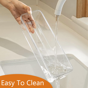 Modern Fresh Storage <b>Box</b> Effective Freshness Preservation Fridge Container Food Grade PET Plastic Rectangle Shape - Product Image 3