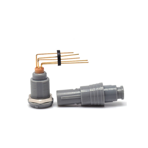 Shenzhen Fabrikant Micro-Precisie M10 Soldeer Printplaat Cirkelvormige <span class=keywords><strong>Connector</strong></span> Push-Pull Zelfsluitende Lange Gebogen Pin Socket 3 - Product Image 6