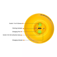 Sonar sans fil Rechargeable pour la pêche 45m profondeur de l'eau sondeur Echo sondeur de pêche détecteur de poisson Portable