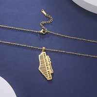 Palestine QR Code Pendentif En Acier Inoxydable Collier pour Femmes Hommes Vintage Creative Chaîne Collier Bijoux Cadeau En Gros