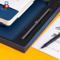 Cuaderno de Tapa Dura de Cuero PU B6 de Moda, Juego de Bolígrafos, Grabado Láser, Papel Ecológico para Regalos Promocionales, Impresión Personalizada