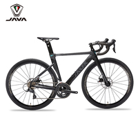 Vélo de Route JAVA SILURO 3 22 Vitesses, Vélo en Fibre de Carbone pour Adulte, Frein à Disque, Fourche Avant en Fibre de Carbone, Cadre en Aluminium SILURO3, Cyclisme