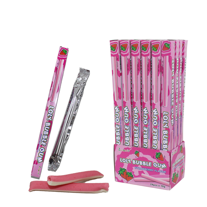 OEM халяльный фруктовый клубничный вкус, Кислая пузырьковая жвачка для конфет